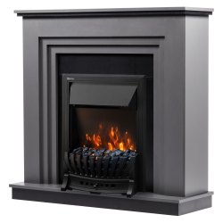 Каминокомплект:Очаг Electrolux Classic EFP/P-1020LS, портал Grado Classic графит, черный