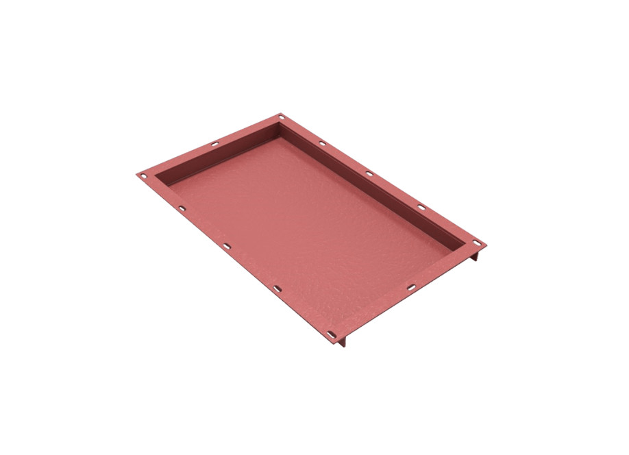 Заглушка прямоугольная сварная из чёрной стали